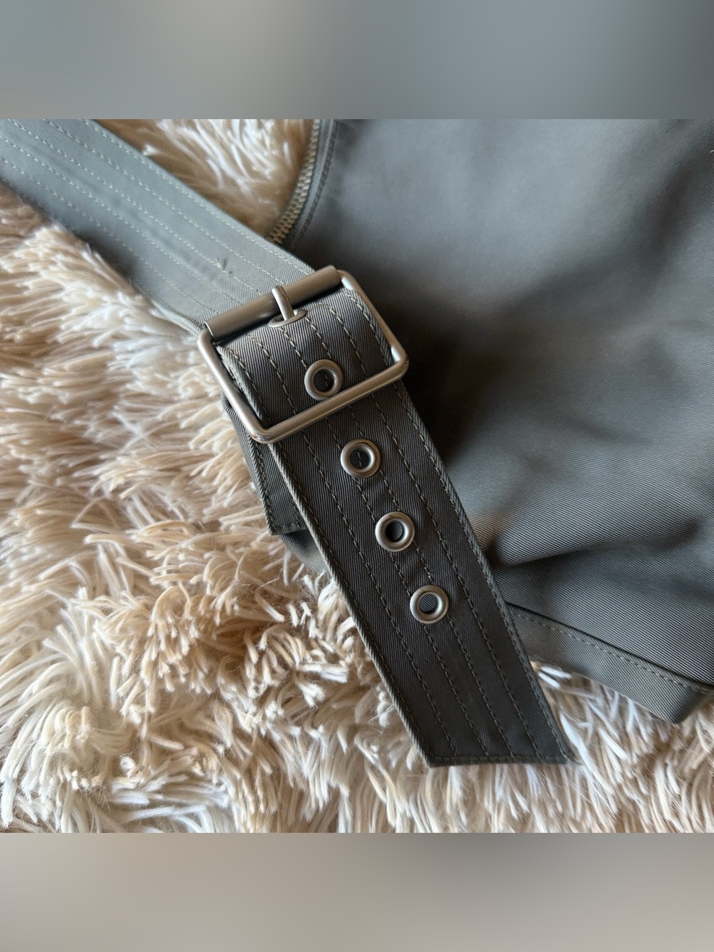 Gap Olive Green shoulder bag Adjustable Strap with Buckle and Grommets